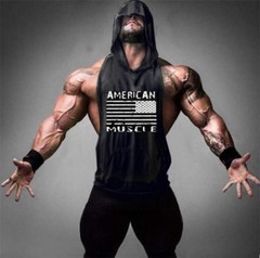 Hoodie American Muscle Tank Stringer Golds Men Bodybuilding Gym FAST SHIPPING!!!