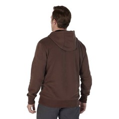 Men’s Brown Midweight Cotton/Polyester Long-Sleeve Pullover Hoodie Large/X-Large