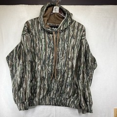 Mens Retro VTG Real Tree Bottomland Hoodie Medium AOP Soft Cotton Blend