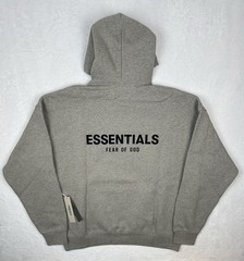 Fear of God Essentials Authentic Dark Oatmeal Hoodie Size Large