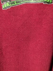 Vintage Hook-Ups Cheshire Cat Girl Alice in Wonderland Sweatshirt Maroon Mens L