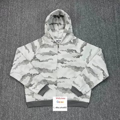 MENS EMBROIDERY HOODIE MERT HIGH STREET FLEECE ZIPPER HOODED JUMPER SWEATSHIRT