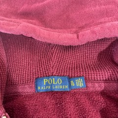 Polo Ralph Lauren Mens XL Full Zip Hoodie Burgundy Red Thermal Lined Fleece