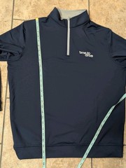 Peter Millar Crown Sport Sweatshirt Mens L Blue 1/4 Zip Logo