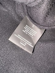 Fear of God ESSENTIALS Jet Black Modern Fit Fleece Hoodie Logo Patch
