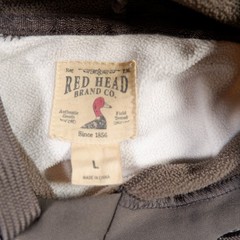 RedHead Mens Hoodie White Deer Skull White Gray Camo Long Sleeve Large