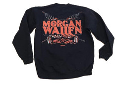Morgan Wallen Crewneck Sweatshirt M Black One Night at a Time Tour Concert