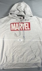 Marvel Comics Group Character Grid Hoodie | Heather Gray | XL