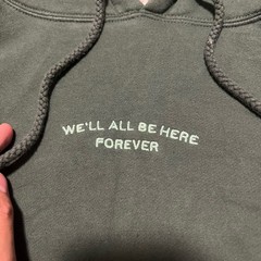 Noah Kahan Stick Season We’ll All Be Here Forever Hoodie Unisex Medium Green