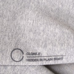 Cloak Crewneck Sweater Mens Extra Large Gray Pullover Hidden in Plain Sight Logo