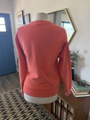 Champion Reverse Weave Solid Crew Neck Pullover Sweatshirt Unisex Coral Sz XS