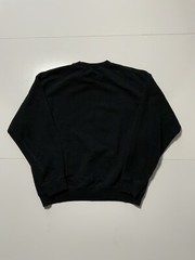 Vintage United Colors Of Benetton Script Embroidered Black Crewneck Sweatshirt L