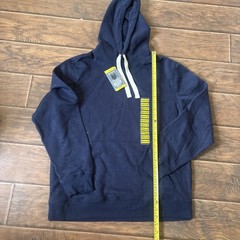 New with Tags Member’s Mark Newport Hoodie, Navy, Medium, Cotton/Polyester Blend