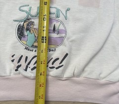 Hobie Juniors Teens XS Pink/White Striped Surf Graphic Logo Crewneck Pullover