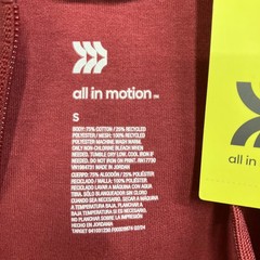 All In Motion Hooded Sweatshirt Men’s Size Small Red Siro Ponte Full Zip