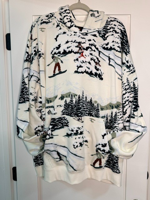 Jordan Flight Fleece Hoodie Men’s 3XL Tall Winter Ski Graphic Oversized NWT
