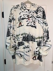 Jordan Flight Fleece Hoodie Men’s 3XL Tall Winter Ski Graphic Oversized NWT