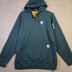 Carhartt Fast Dry Hoodie Large tall Mens Blue Lightweight Sweatshirt Relaxed NWT