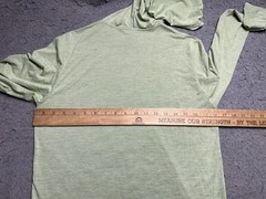 Patagonia Capilene Cool Daily Hoodie Mens XS Green Striped Lightweight Jersey