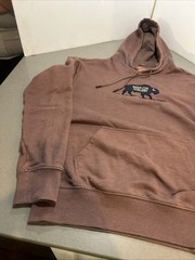 Merrell Hoodie Mens Med Brown “Buffalo Keep On Walking” Logo Graphic Pullover