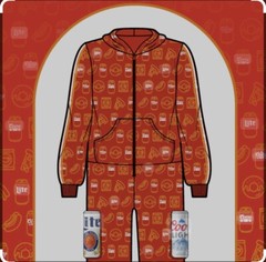 New Coors Light Coors Banquet Miller Lite Branded XL Unisex Bodysuit Pajamas