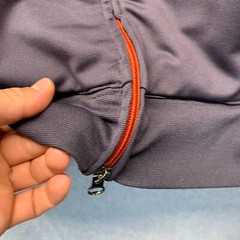 Eddie Bauer Sweatshirt Adult Small Blue Zip Up Sweater Mens Polyester Spandex