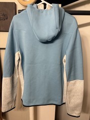 Nike Sportswear Tech Fleece Hoodie Cerulean Blue/White/Grey Mens Sz M CU4489-424