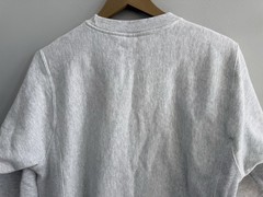 Champion Reverse Weave Boston Pullover Sweatshirt Adult Sz S Heather Light Gray