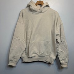Hours Collection Mens Sand Beige Heavyweight 100% Cotton Oversized Hoodie Medium