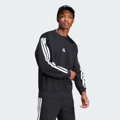 adidas men Essentials 3-Stripes Fleece Sweatshirt