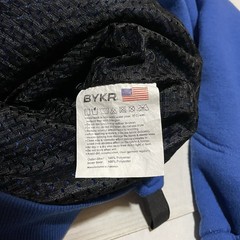 BYKR Motorcycle Riding Hoodie Men’s Medium Blue Mesh Lined Biker Jacket