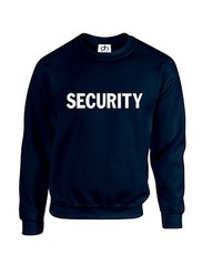 SECURITY HOODIE JUMPER WORKWEAR XXS-3XL FANCY DRESS DOORMAN POLICE (SECURITY)