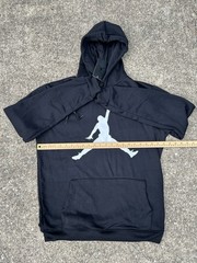 Nordstrom Michael Air Jordan Black Graphic Print Pullover Hoodie Sz Large Logo