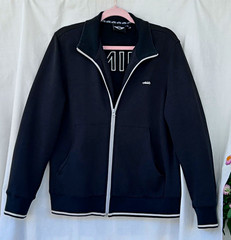 MINI Cooper Men’s Black Full Zip Sweatshirt Jacket w/ Pockets High Neck Logo XL