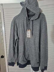 NWT Prana Cardiff Men’s Fleece Hoodie SMALL Sustainable Cozy Casual (JSC3)