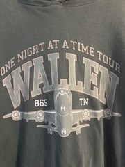 Morgan Wallen One Night At A Time World Tour Hoodie Mens L Green Concert 2024