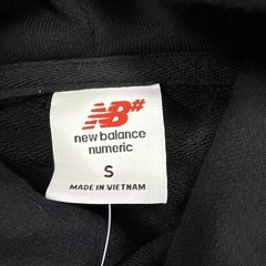New Balance Numeric French Terry Hoodie Black Size Small Relaxed Fit New