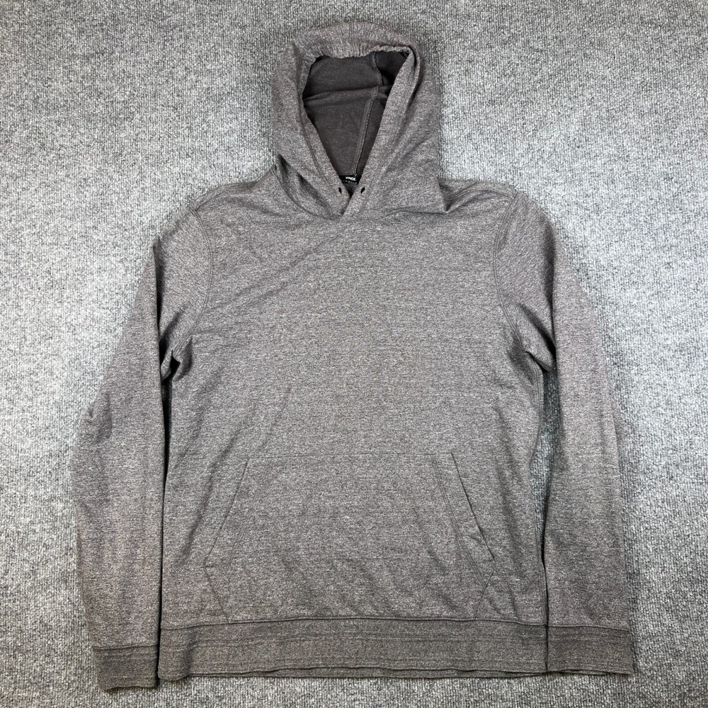 Vince Hoodie Mens L Gray Slim Fit Cotton Rayon Blend Pullover Sweatshirt Soft