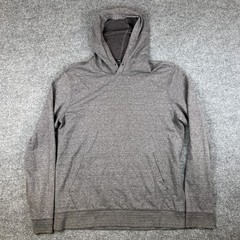 Vince Hoodie Mens L Gray Slim Fit Cotton Rayon Blend Pullover Sweatshirt Soft