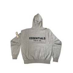 Fear of God Essentials Men’s Dark Oatmeal Essentials Hoodie NWT Size S