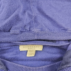 Burberry Brit Men’s Dark Blue Purple Pullover Hoodie Size 2XL 100% Cotton