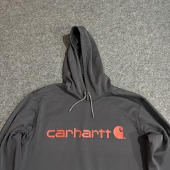 Carhartt Pullover Hoodie Sweatshirt Men’s Medium Relaxed Fit Force Gray
