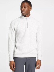 VRST Men’s Recharge Lunar Fleece 1/4 Zip – Color: Light Grey Heather