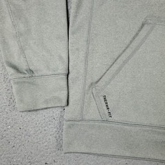 Nike Sweater Mens Small Gray Swoosh Casual Pullover Hoodie Sweatshirt *
