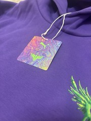 Men’s Puma Melo Toxic Hoodie Purple Green Not From Here Sz Large Lamelo Ball $90