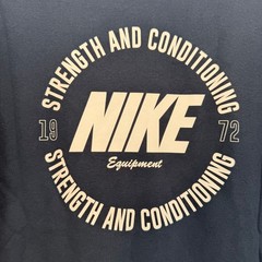 Nike Sweatshirt Men Large Navy Blue Strength & Conditioning Graphic Pullover NEW