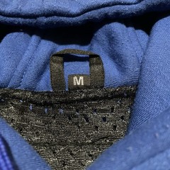 BYKR Motorcycle Riding Hoodie Men’s Medium Blue Mesh Lined Biker Jacket