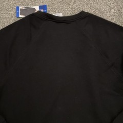 Champion Men’s Crewneck Sweatshirt NWT Size Large Black Chest And Arm Logo
