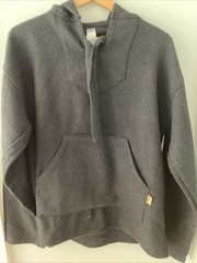 Mexican Baja Black Large 42-44 Hooded Jacket By Molina