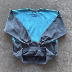 Vintage 90s Umbro Blue Color Block Sweatshirt Men’s Medium